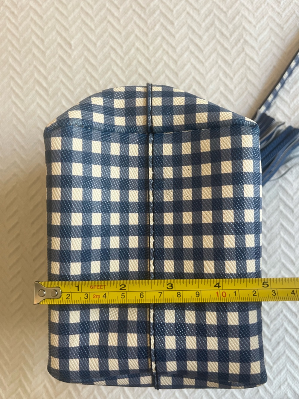 J Crew Gingham Bucket Bag - Picture 8 of 17